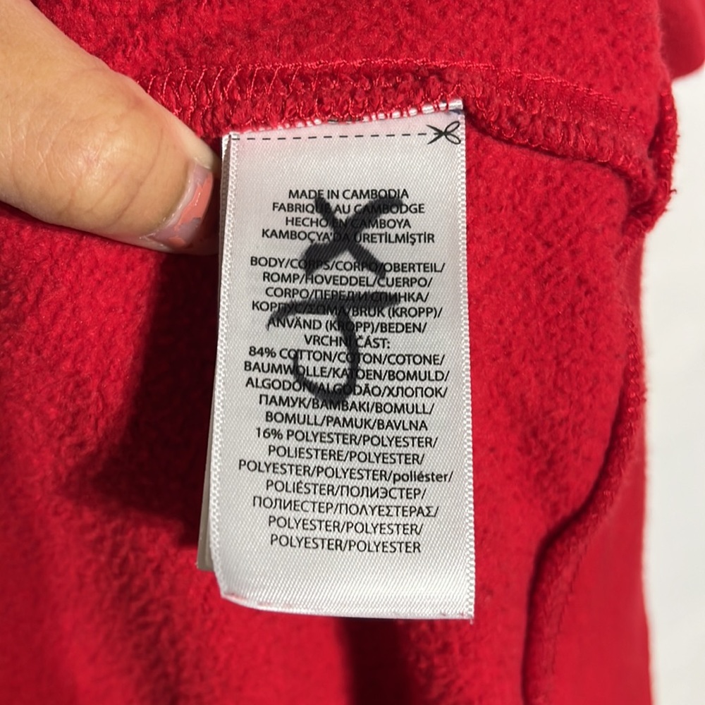 Polo Ralph Lauren Red Logo Fleece Full Zip Hoodie Size 3T - Picture 8 of 8